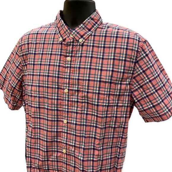 GAP NWT Half sleeves Check Shirt Large Tall - Picture 2 of 3